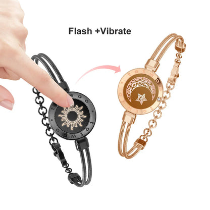 Sun&Moon Black Rose Gold Snake Chain Bracelets Online – totwoo