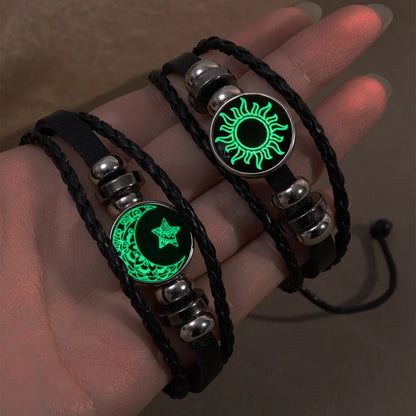 Sun&Moon Black Rose Gold Snake Chain Bracelets Online – totwoo
